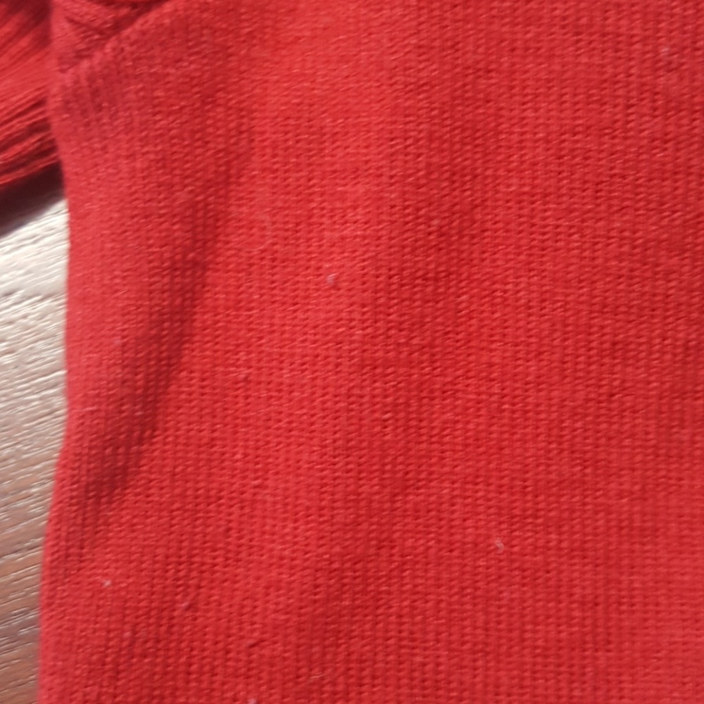Med Red Crew Neck Silk Banana Republic Sweater - Picture 4 of 5